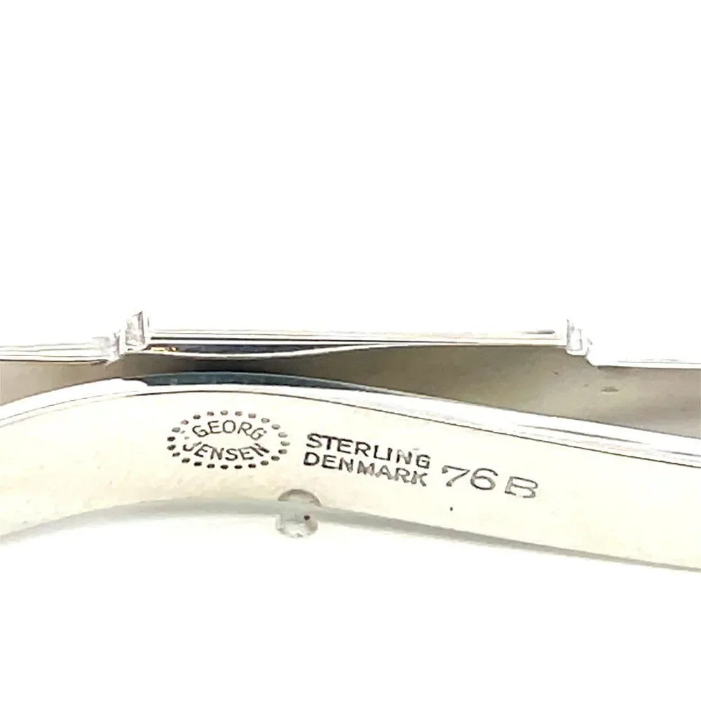 Georg Jensen Estate Money Clip Tie Clip Silver GJ36